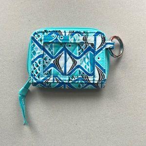 Vera Bradley go fish blue wallet with id slot